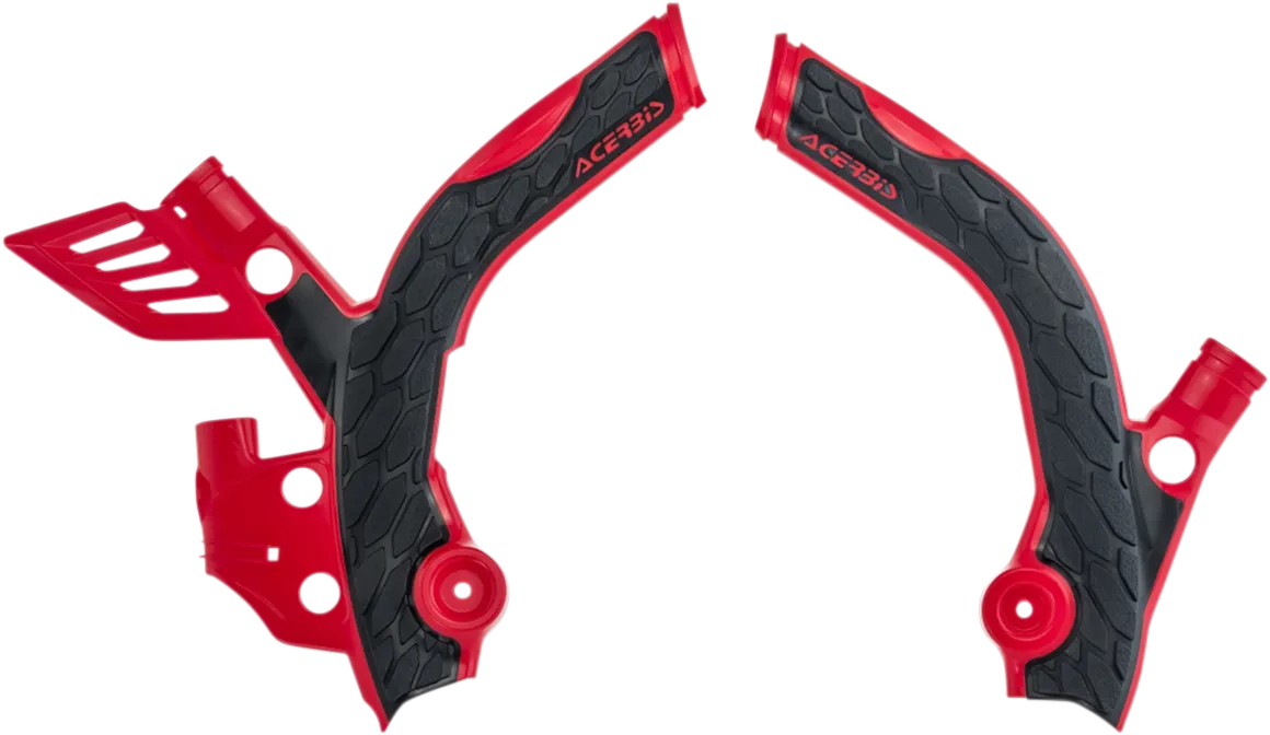 ACERBIS X-Grip Frame Guards - Red/Black 2686561018