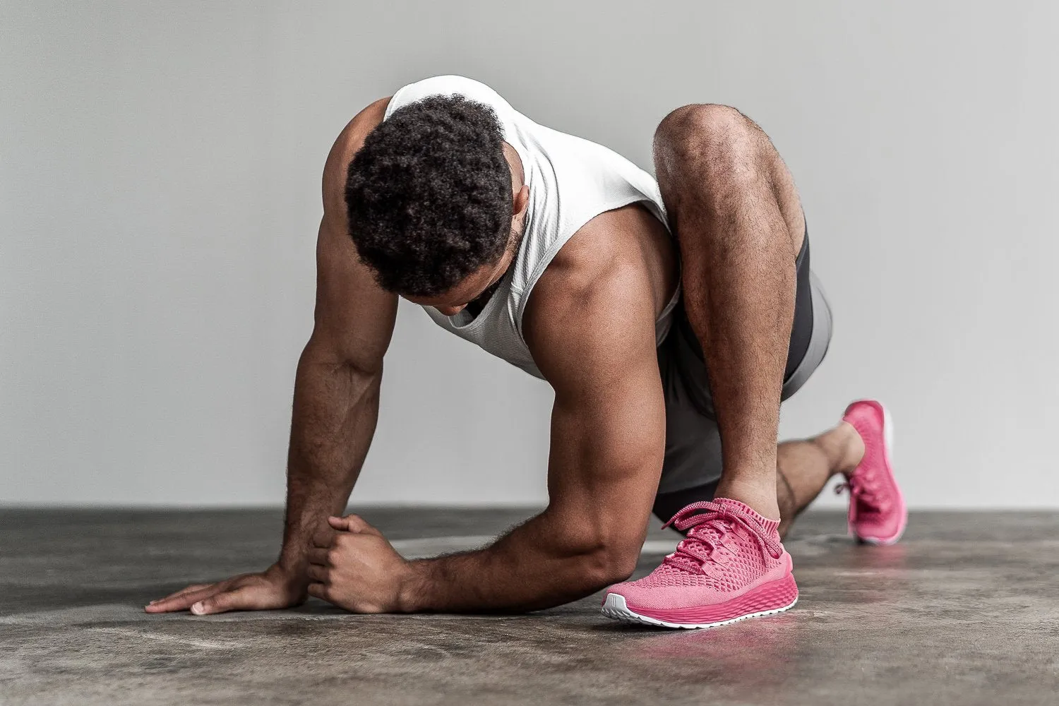 BRIGHT PINK KNIT RUNNER (MEN'S)
