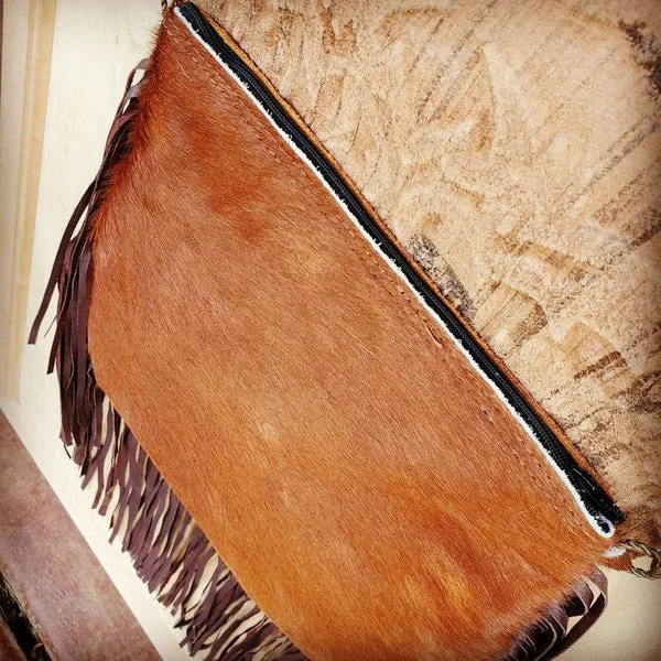 Hair On Hide w/ Laredo Flap Crossbody Handbag