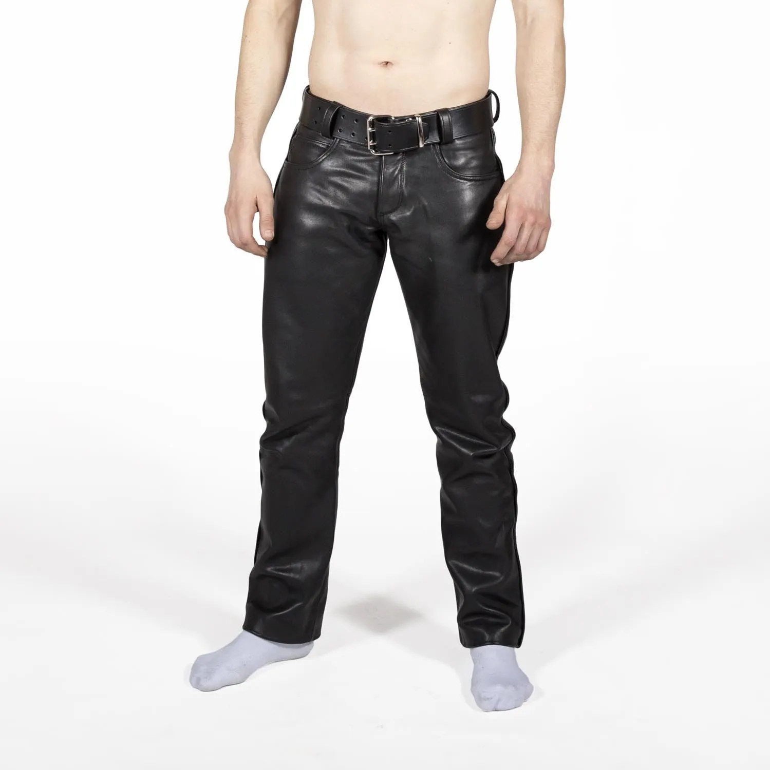 Holstein Regular Fit Leather Jeans // Made to Order