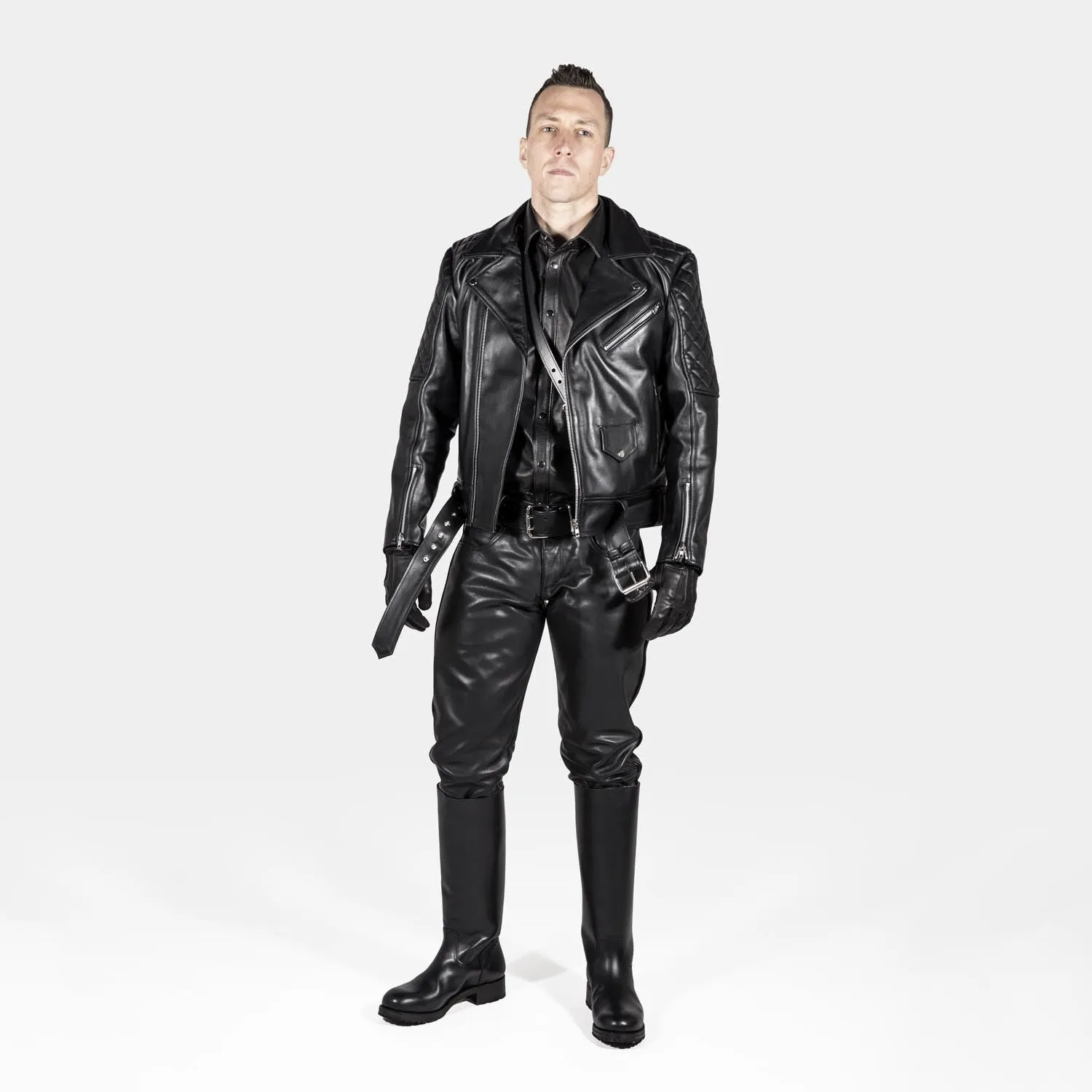 Holstein Regular Fit Leather Jeans // Made to Order