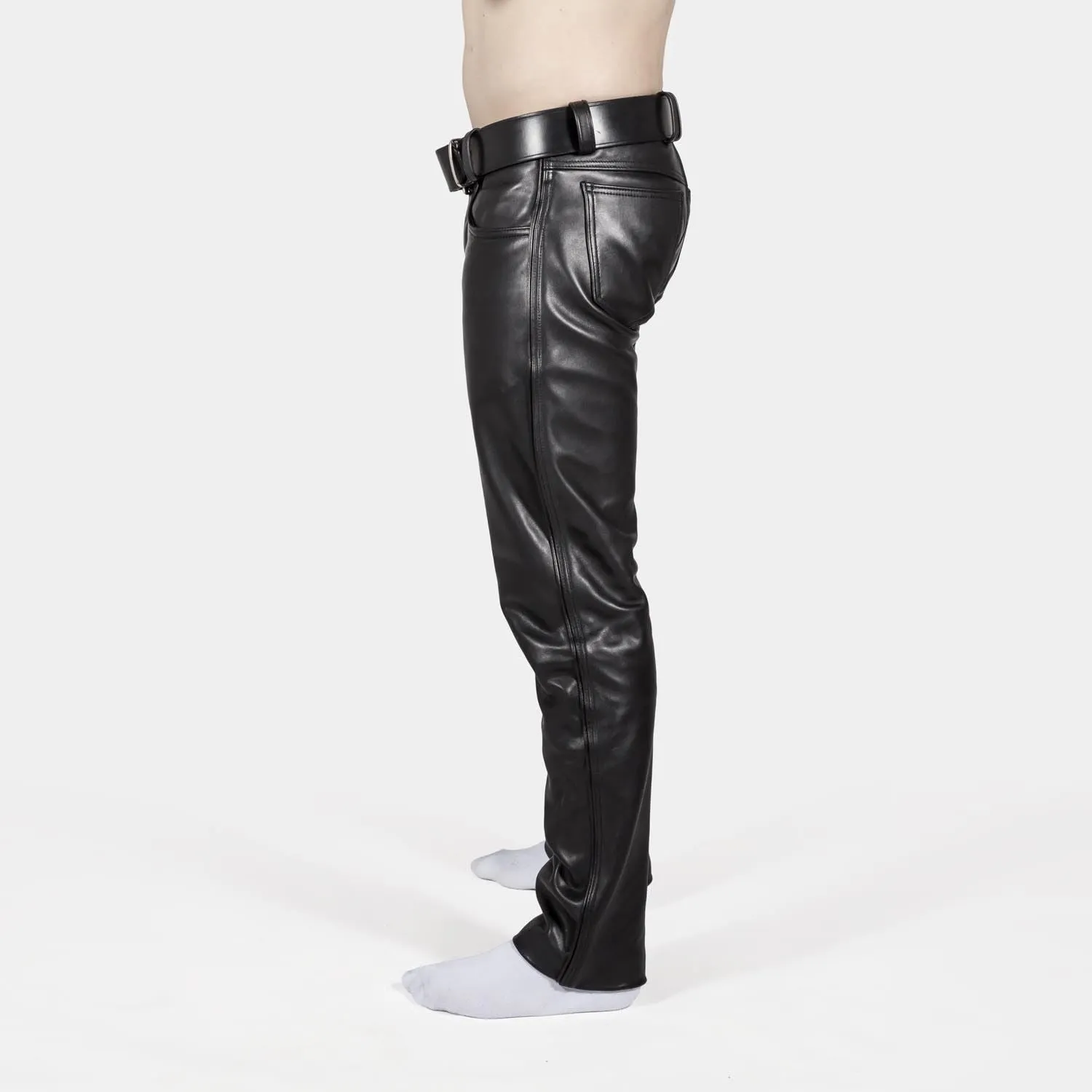 Holstein Regular Fit Leather Jeans // Made to Order