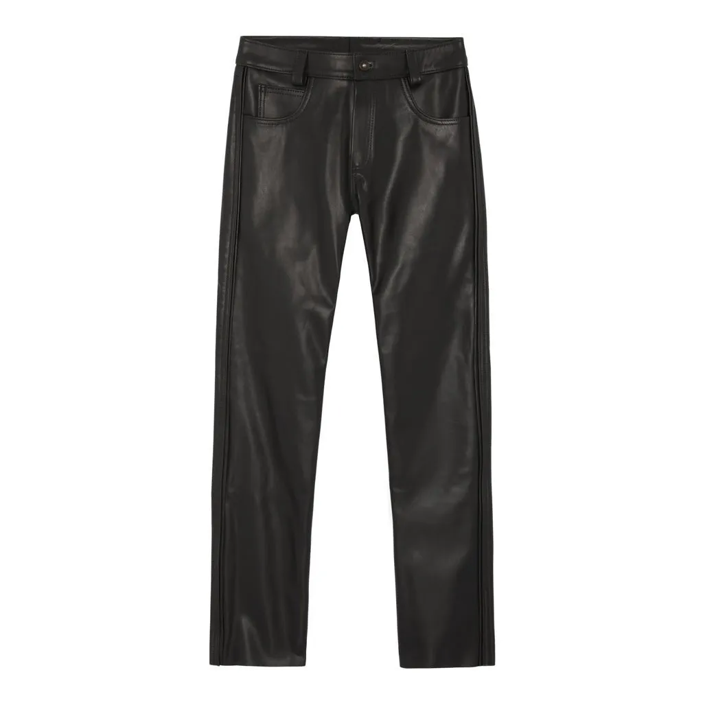 Holstein Regular Fit Leather Jeans // Made to Order