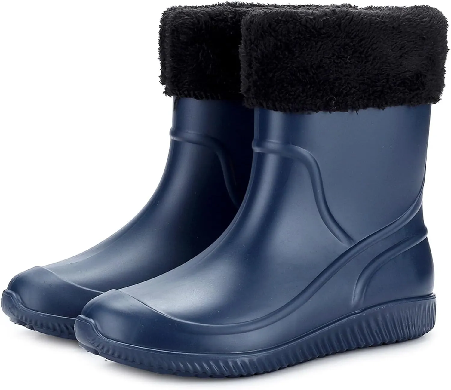Men's Rain Boots Waterproof Non-Slip Outdoor Work Rubber Boots Fishing Boots For Men Waterproof Ankle Rain Boots