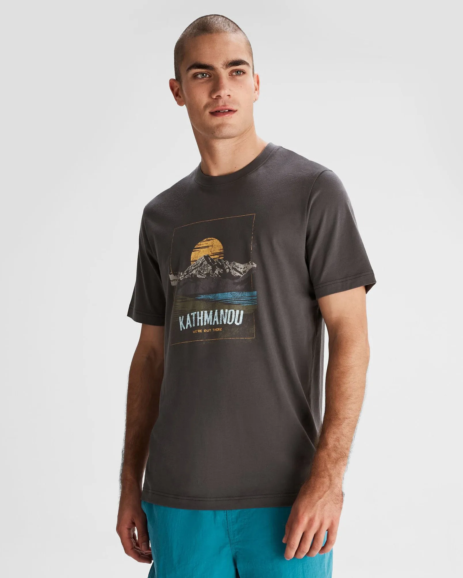 Mt Cook Mns Organic Cotton S/S Tee - Shale