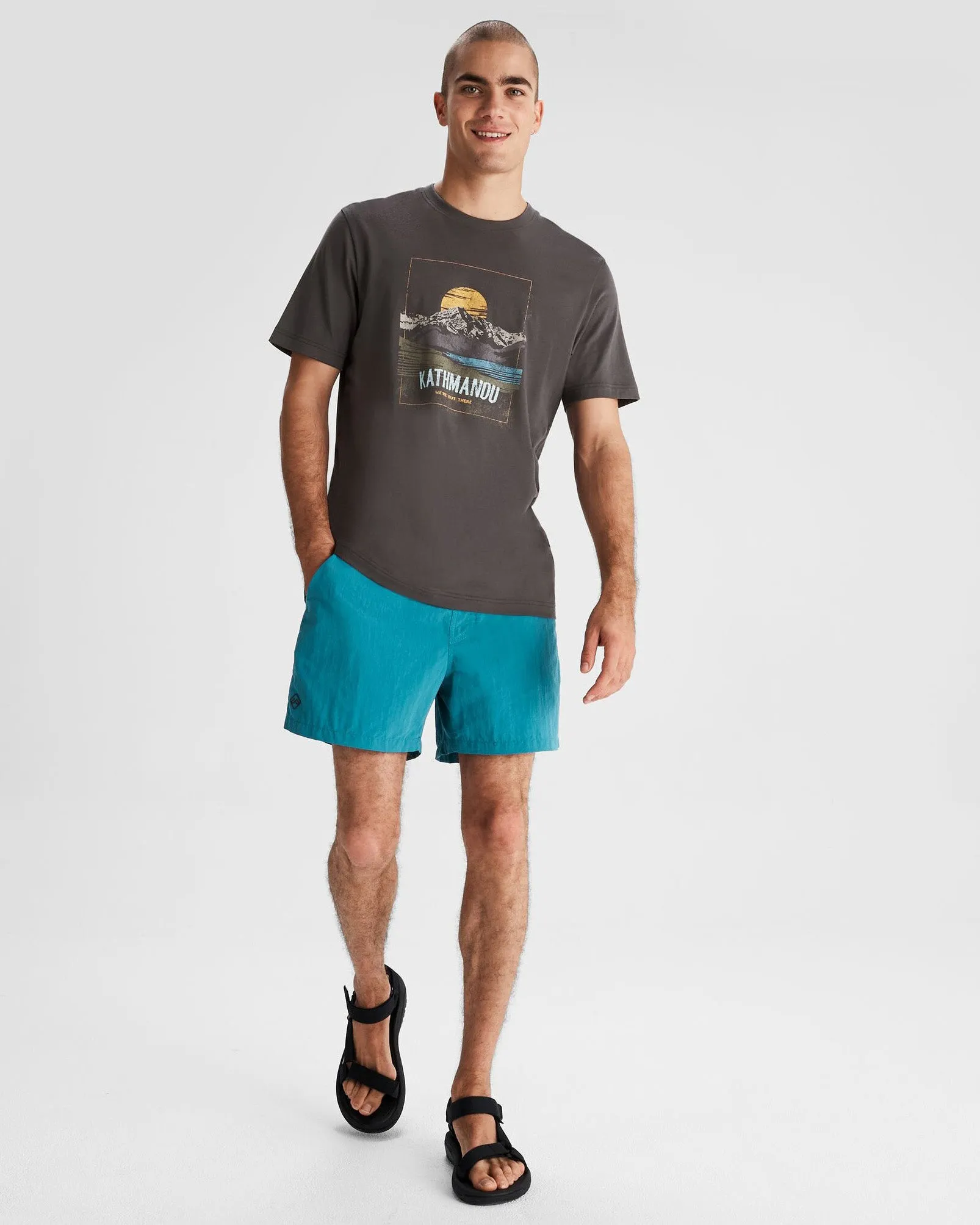 Mt Cook Mns Organic Cotton S/S Tee - Shale