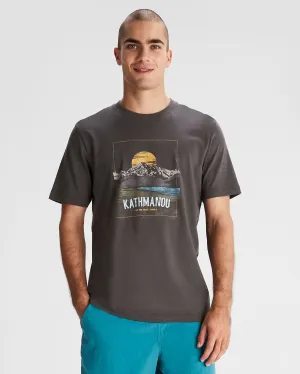 Mt Cook Mns Organic Cotton S/S Tee - Shale