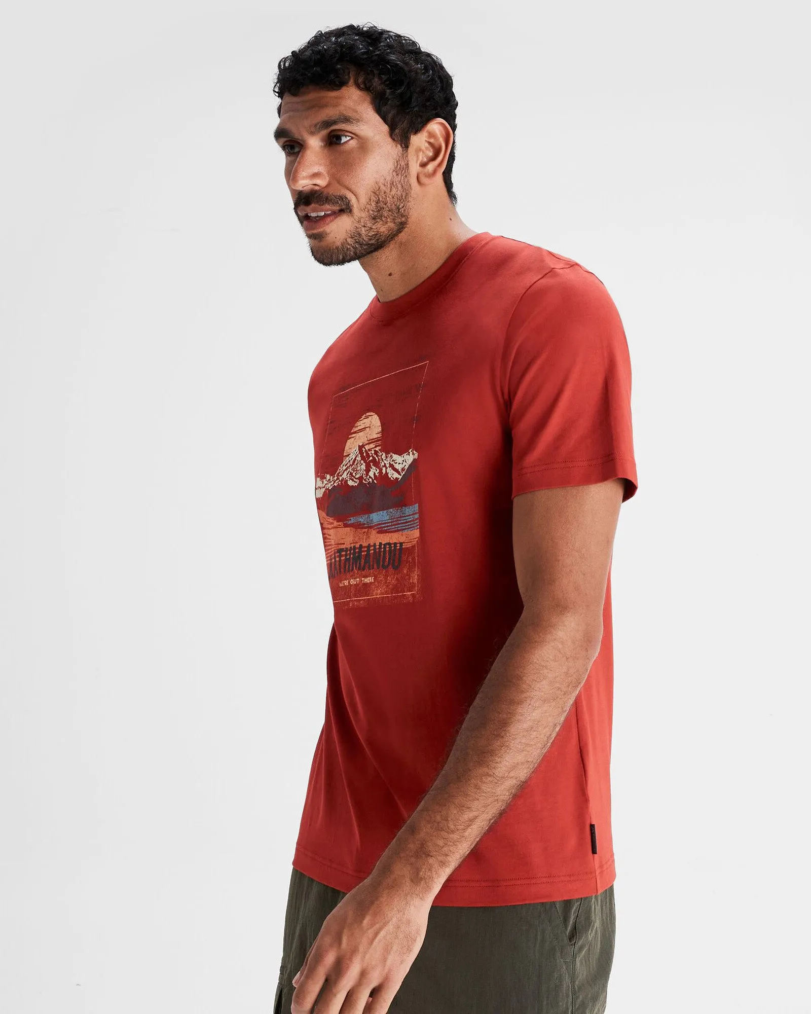 Mt Cook Mns Organic Cotton S/S Tee - Spicy Chilli Pepper