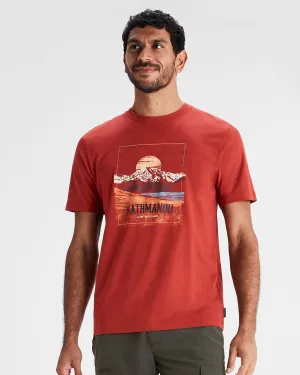 Mt Cook Mns Organic Cotton S/S Tee - Spicy Chilli Pepper