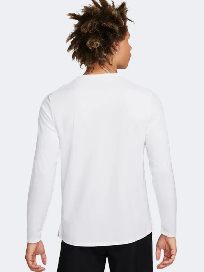 Nike Miler Uv Df Men Running Long Sleeve White