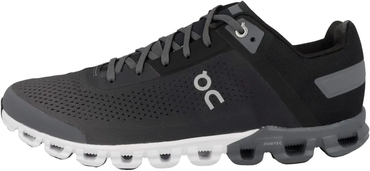 On() Men's Running Shoe, Black/Asphalt, 11.5
