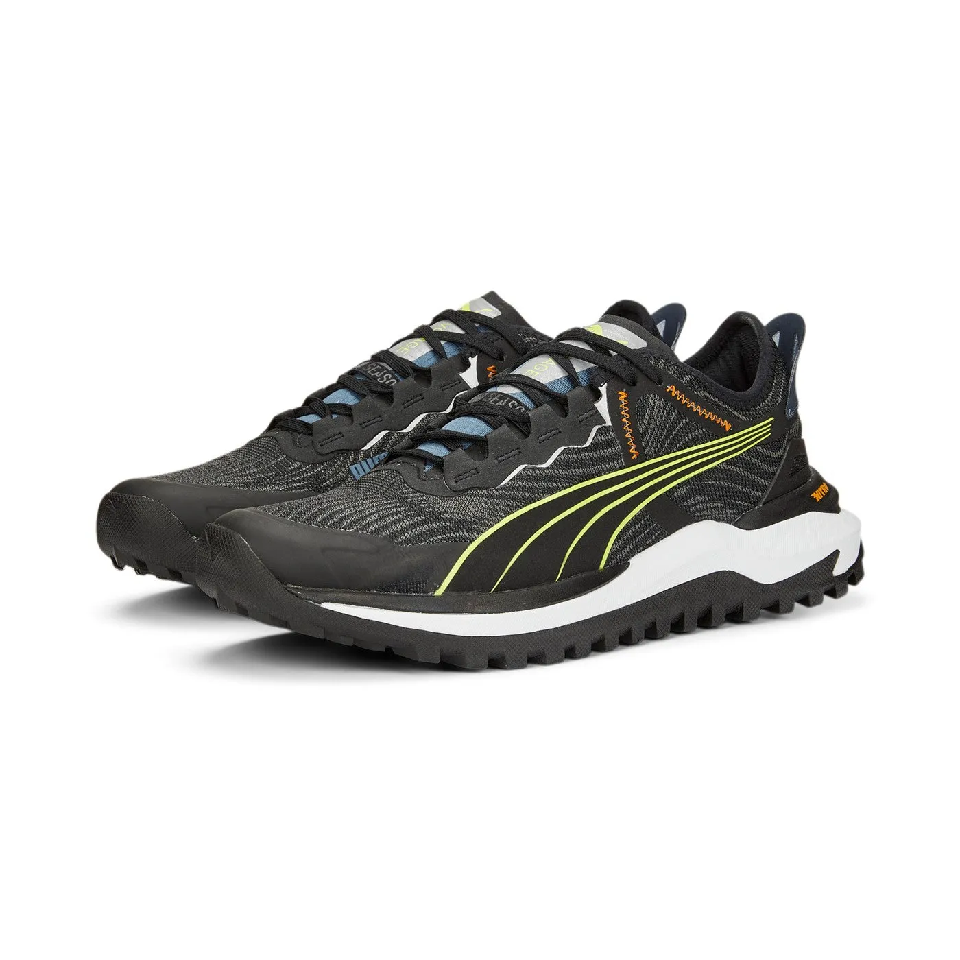 Puma trail shoe voyage Nitro 2 376919 04 black-light lime 