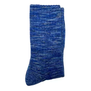 Random Knit High Ankle Socks (Blue)