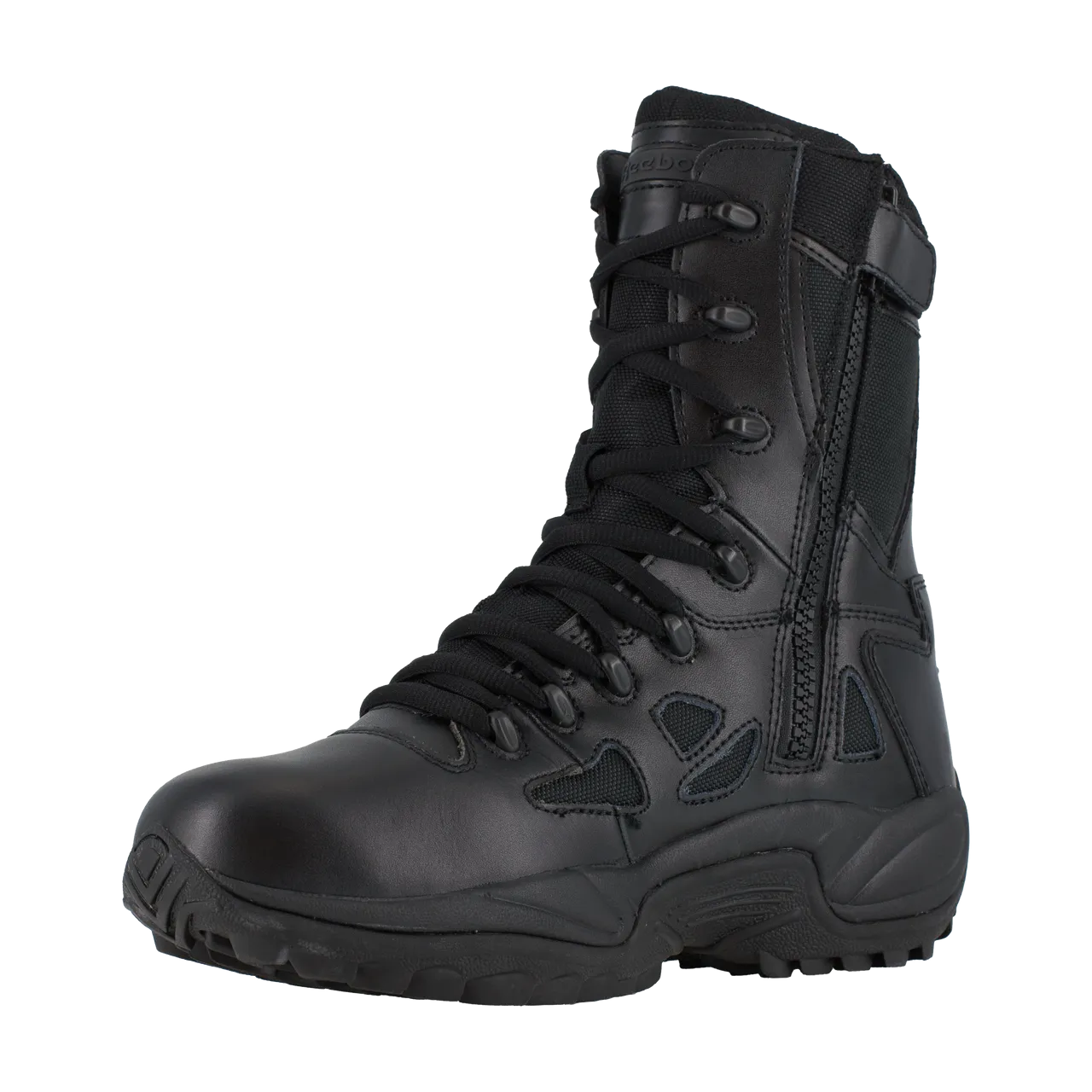 Reebok Rapid Response 8" Stealth Boots with Side Zipper - RB888