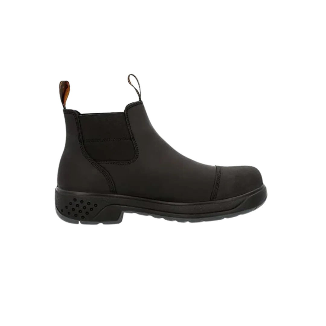 Rocky Boots Men's Georgia Brewmaster Composite Toe Waterproof Chelsea Black Shoes