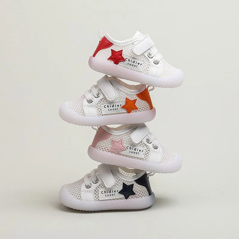 Stars Summer Mesh First Walker Shoes